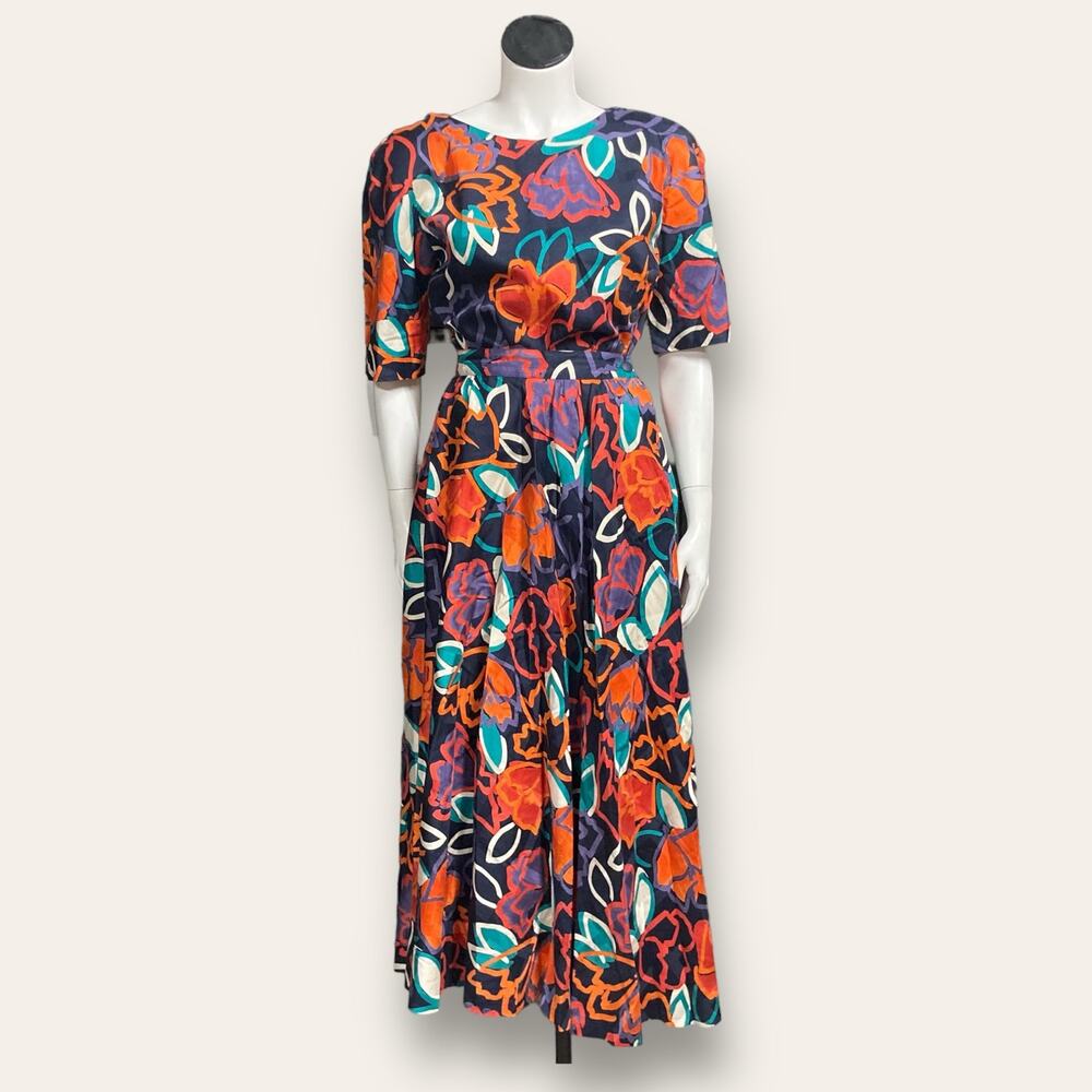 Vintage floral skirt suit set size 8 - Prophecy